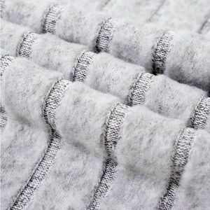 Solid Color Ribbed Knit T-Shirts